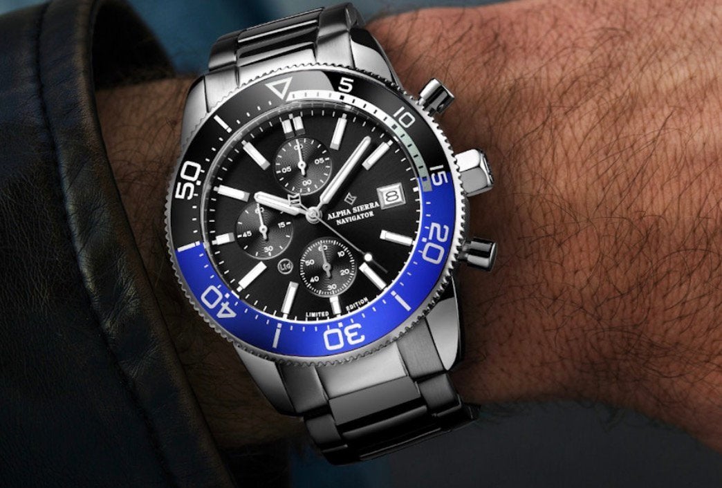 Alpha sierra watch Navigator BBS03, Autres marques, Enlèvement, Argent, Acier