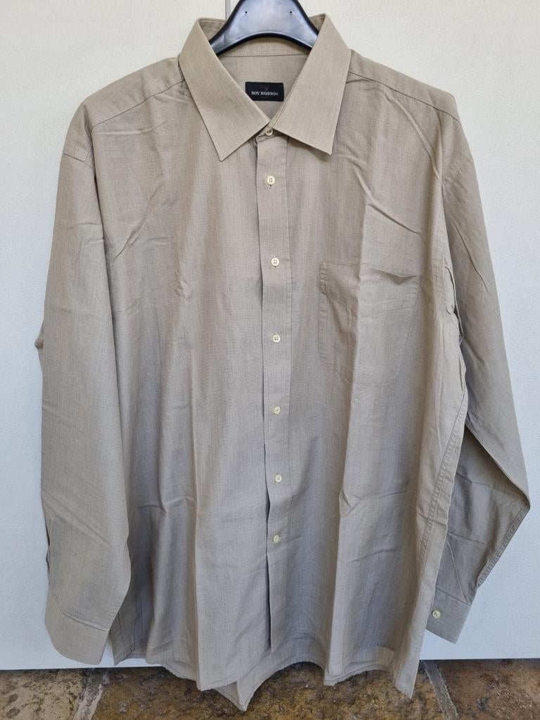 Zandkleurig hemd Roy Robson maat 44, Kleding | Heren, Overhemden, Roy robson, Beige, Ophalen of Verzenden, Zo goed als nieuw