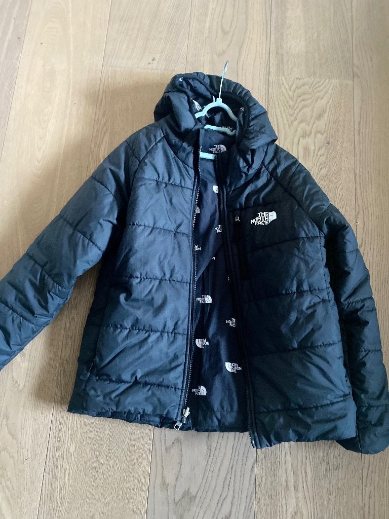 The North Face Reversible Perrito jas Girls L zwart, Gebruikt, Meisje, Ophalen of Verzenden, THE NORTH FACE