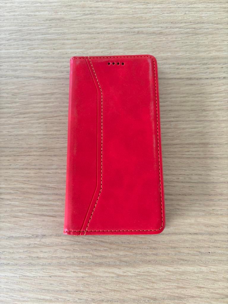 Rode hoes (nubuck‑look) – iPhone X / XS of gelijkwaardig, Ophalen of Verzenden, Zo goed als nieuw, IPhone X, Rood