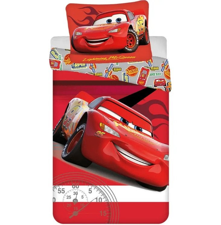 Disney Cars Dekbedovertrek 140 x 200 - Katoen - Legend, Kinderen en Baby's, Nieuw, Ophalen of Verzenden, Dubbelzijdig, Jongetje
