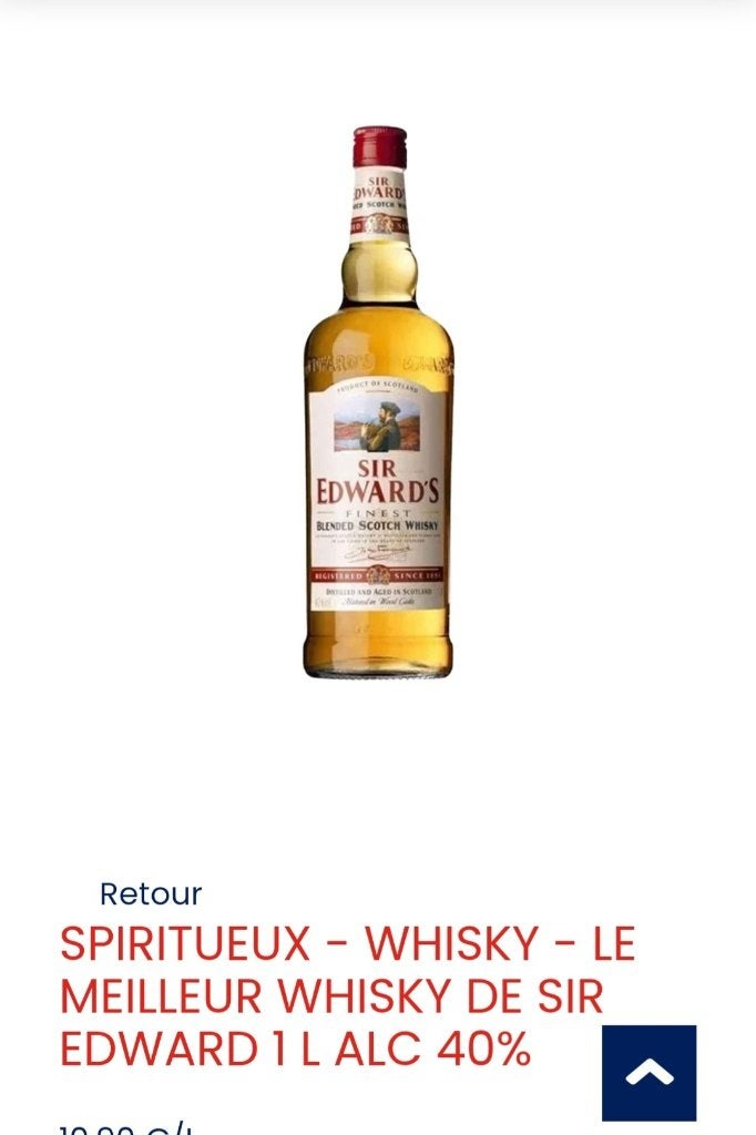 Whisky blend 1 litre, Enlèvement, Neuf, Autres types