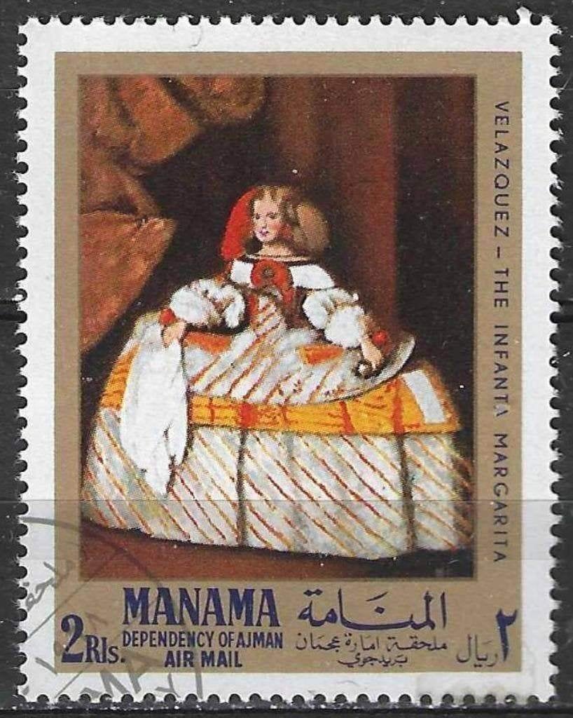 Manama 1968 - Stampworld 67PA - Peintures (ST), Timbres & Monnaies, Envoi, Affranchi