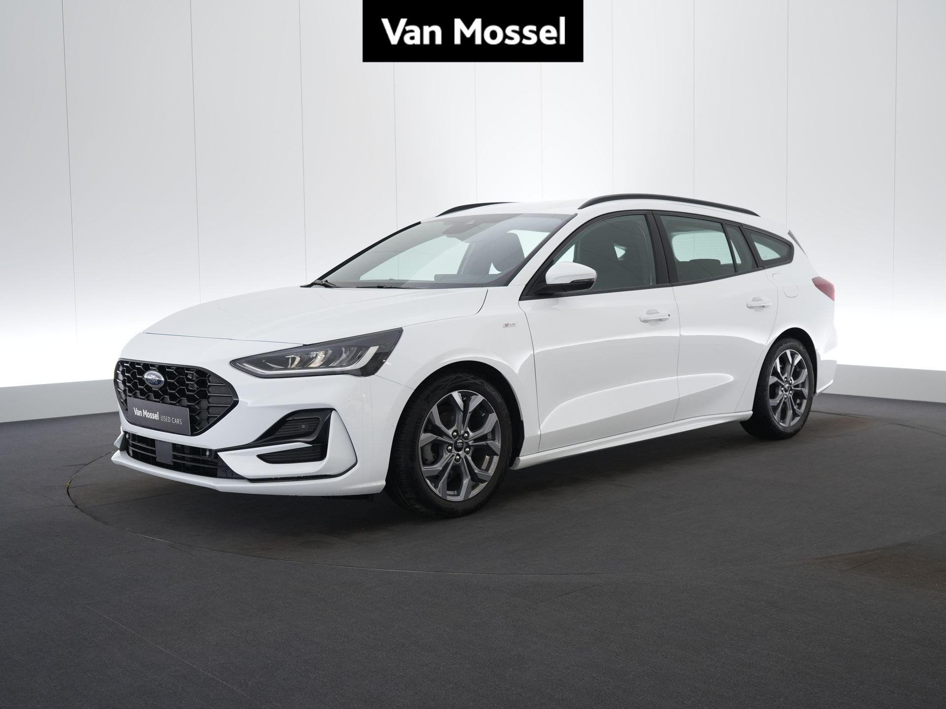 Ford Focus St Line Ecoboost, Auto's, Stof, Gebruikt, Wit, Bedrijf