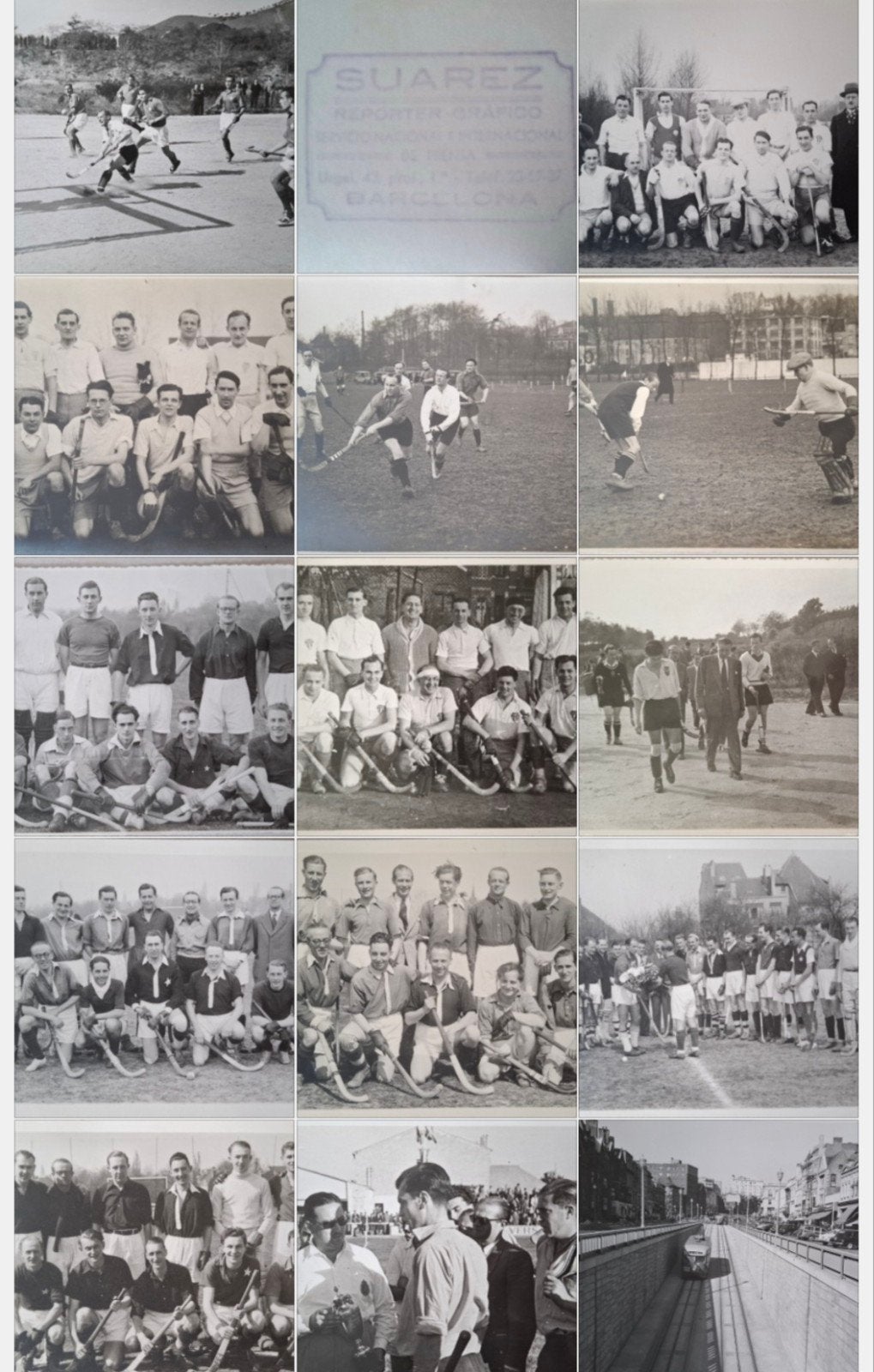 Belgique/Hockey/Uccle/13 photos 1940-42, Envoi, Photo