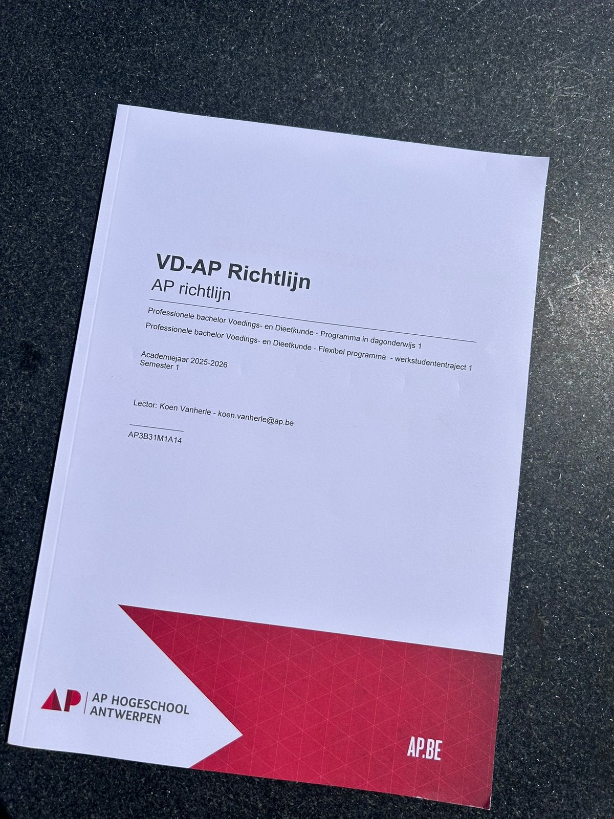 VD-AP Richtlijnen, Ophalen of Verzenden, Zo goed als nieuw
