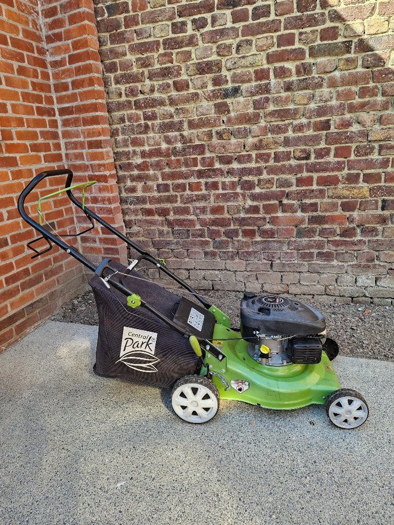 Grasmaaier benzine, Tuin en Terras, Ophalen, Gebruikt, Opvangbak, Benzine-grasmaaier