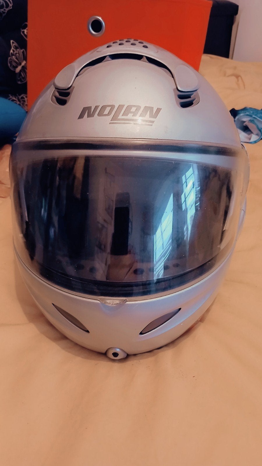SUPER CASQUE " NOLAN" MMODULABLE GRIS PRIX 90 EUR PIN LOCK, Enlèvement, M, Nolan