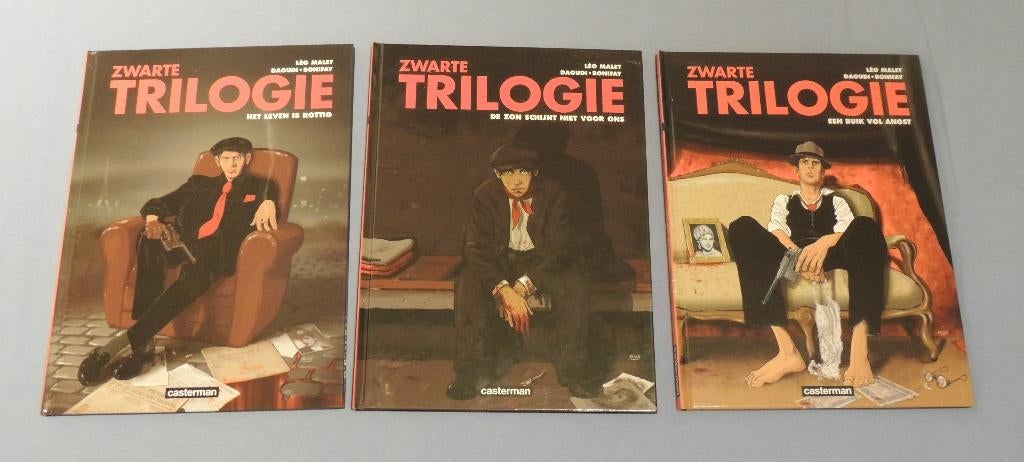 Zwarte trilogie Série complète 3 tomes couvertures rigides, Livres, BD, Comme neuf, Série complète ou Série, Enlèvement ou Envoi