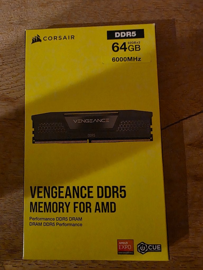Ram Corsair Vengeance 64 GB (2x32 GB) DDR5 6000 MHz, Computers en Software, RAM geheugen, Ophalen, Zo goed als nieuw, Desktop