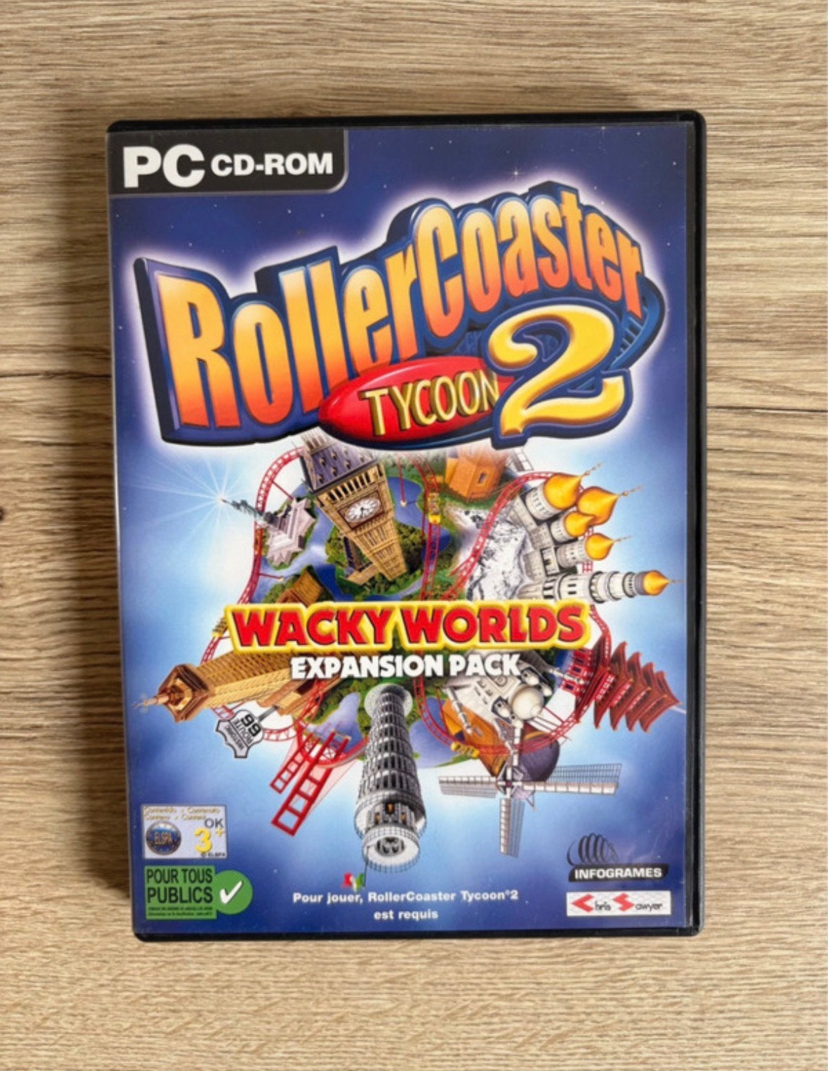RollerCoaster Tycoon 2: Wacky Worlds – PC, Ophalen, Online, Gebruikt, 1 speler