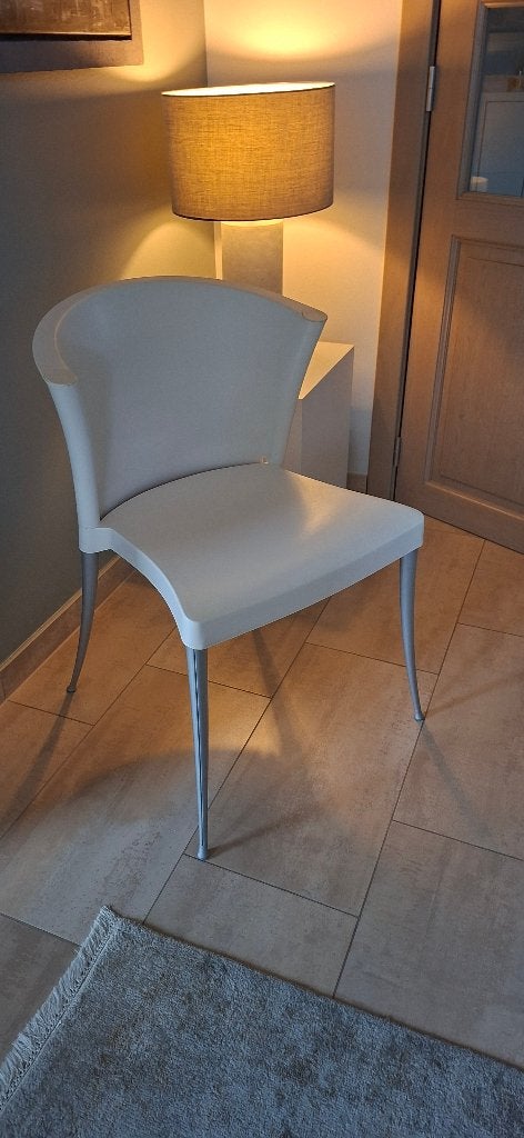 6 design stoelen Paco Capdell (wit), Ophalen, Kunststof, Wit, Design