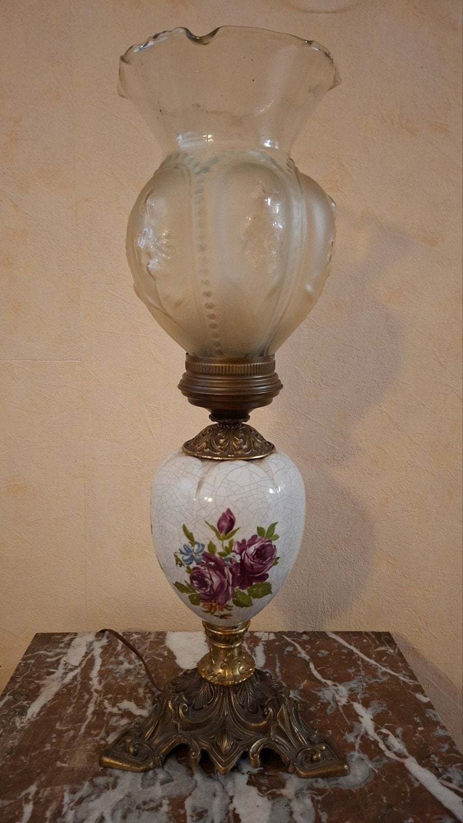 Lampe ancienne., Antiquités & Art, Enlèvement