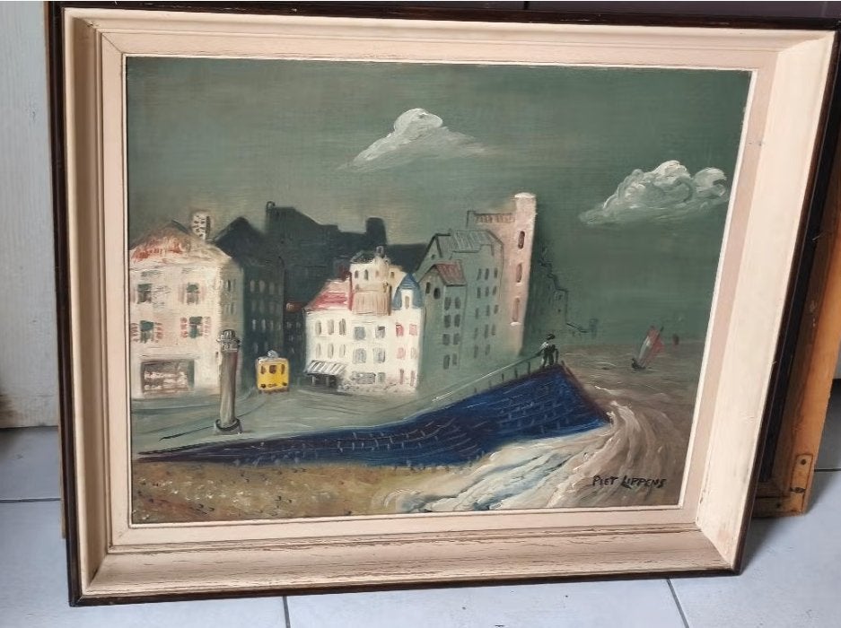 Huile sur toile signe piet lippens, Enlèvement ou Envoi, Toile