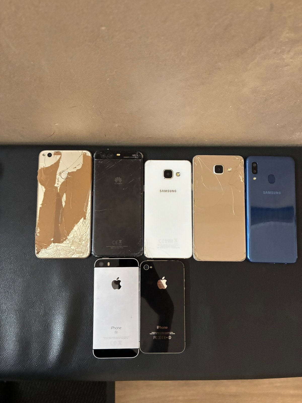 Set van 7 smartphones - Voor onderdelen of reparatie, Telecommunicatie, Mobiele telefoons | Samsung, Zo goed als nieuw, Ophalen