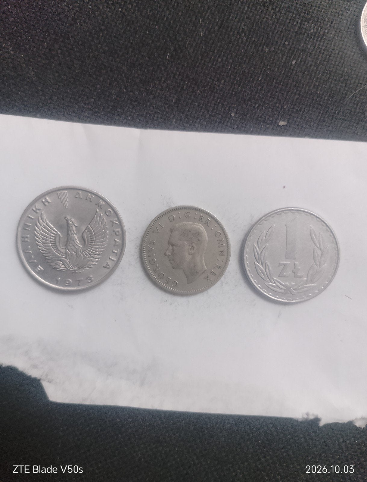 pièce de monnaie, Enlèvement ou Envoi