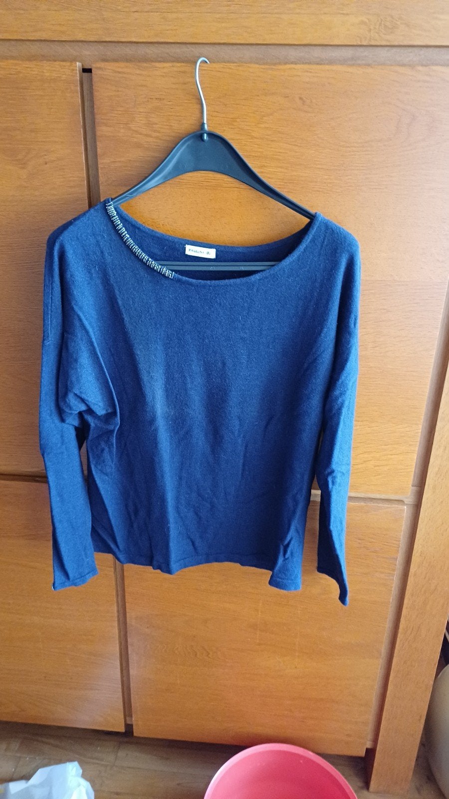 DONKERBLAUWE warme pull, Ophalen of Verzenden