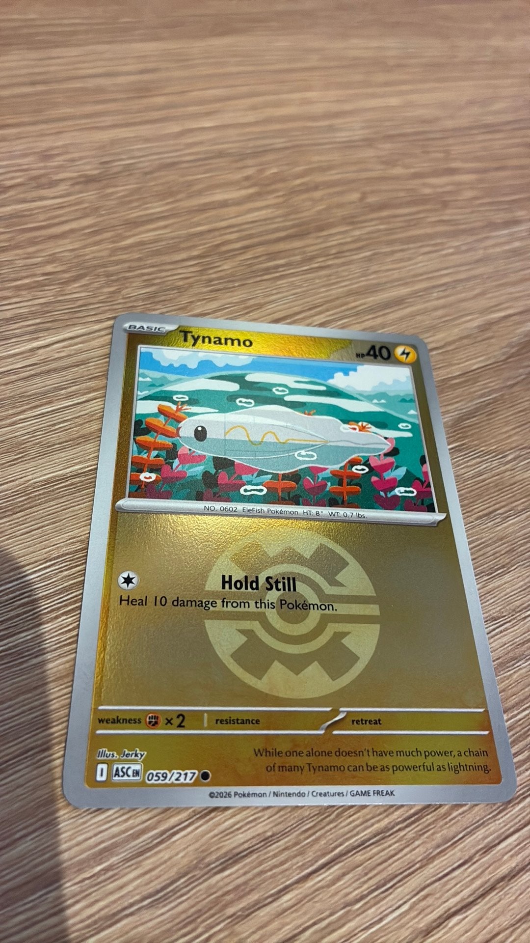 Tynamo #059 Reverse Quick Ball - ASC - Pokemon, Enlèvement ou Envoi, Comme neuf, Plusieurs cartes