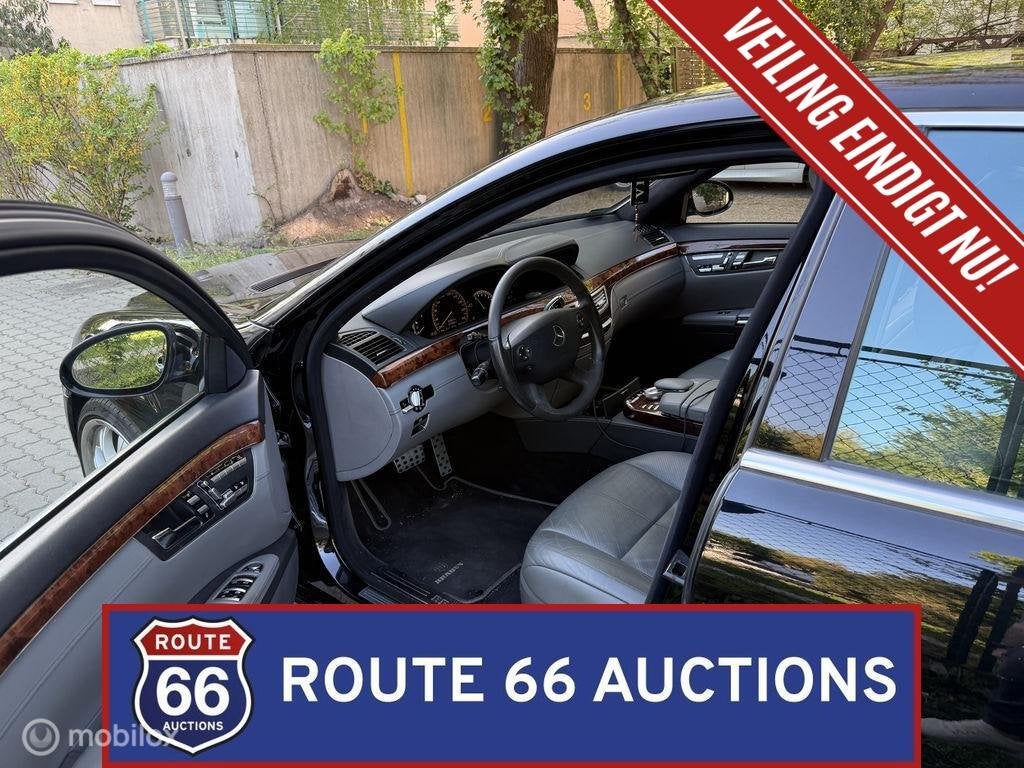 Mercedes-Benz S 500 Brabus 6.1 | 2008 | Route 66 Auctions, Auto's, Gebruikt, Zwart, Bedrijf, Handgeschakeld