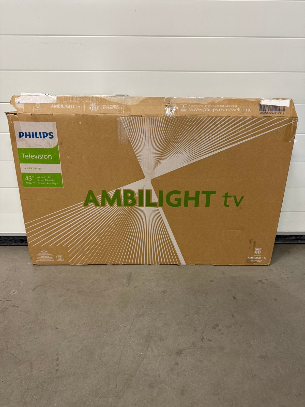 Philips 43” 43PUS8309 - Ambilight (2024) 4K Smart TV, Audio, Tv en Foto, Ophalen, Philips, LED, 50 Hz
