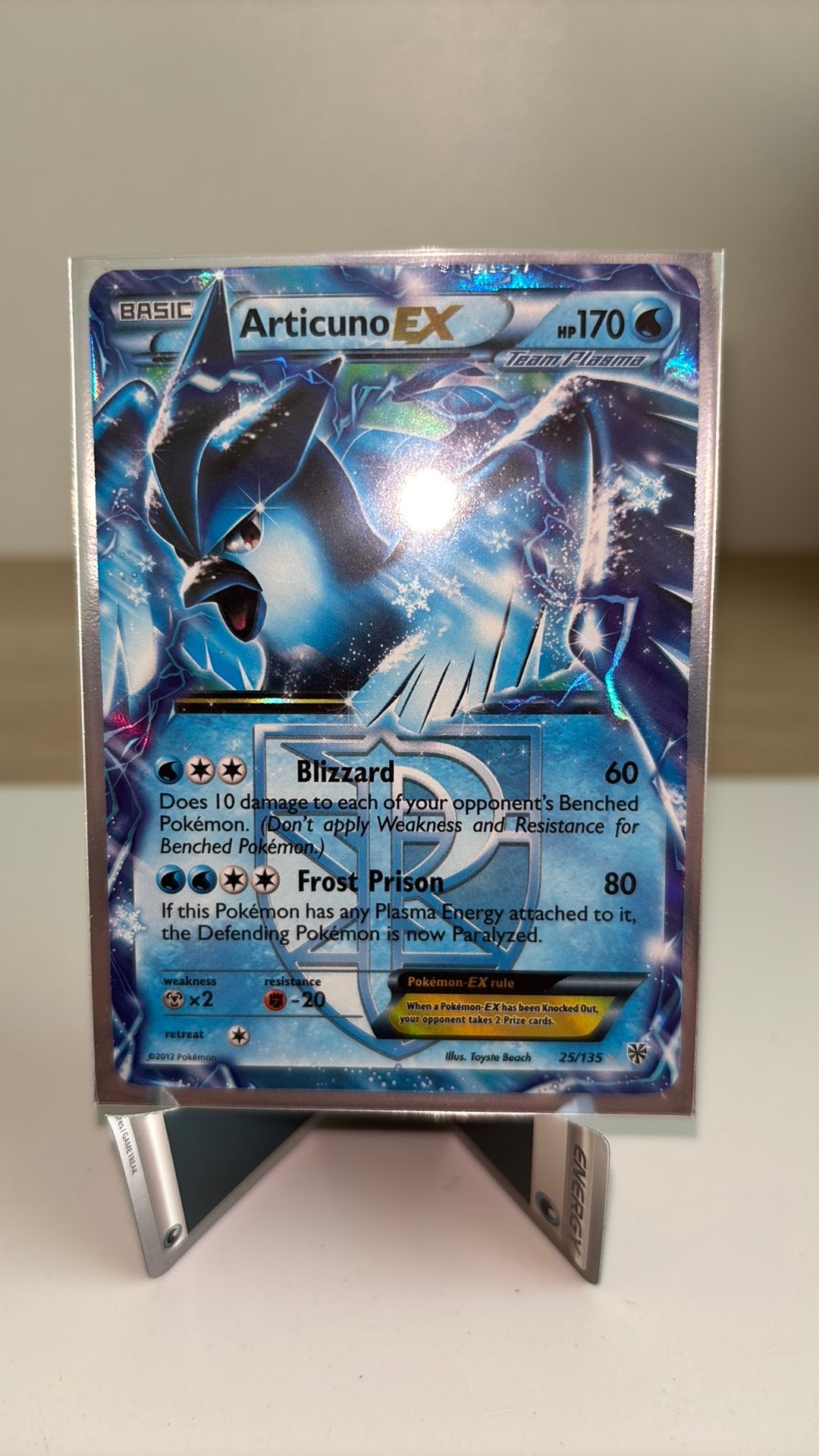 Articuno EX, Ophalen, Zo goed als nieuw, Losse kaart, Foil