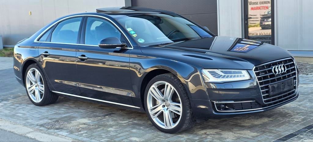 Audi A 8 3.0TDI Quattro 256pk Model 2015., Auto's, Automaat, Dealer onderhouden, Euro 6, Leder