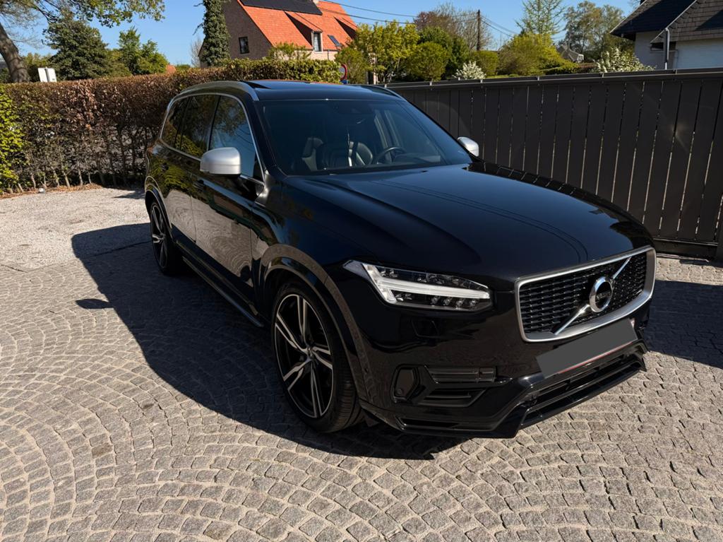 Volvo XC90 T8 R-Design Luchtvering,Panorama, E. trekhaak,…, Auto's, Volvo, Zwart, Leder, SUV of Terreinwagen, Parkeerassistent