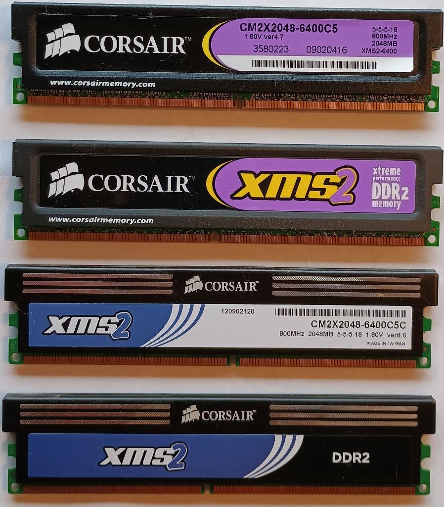 Corsair DDR2 800mhz 8Go, Computers en Software, RAM geheugen, Gebruikt, 8 GB, Ophalen of Verzenden, DDR2