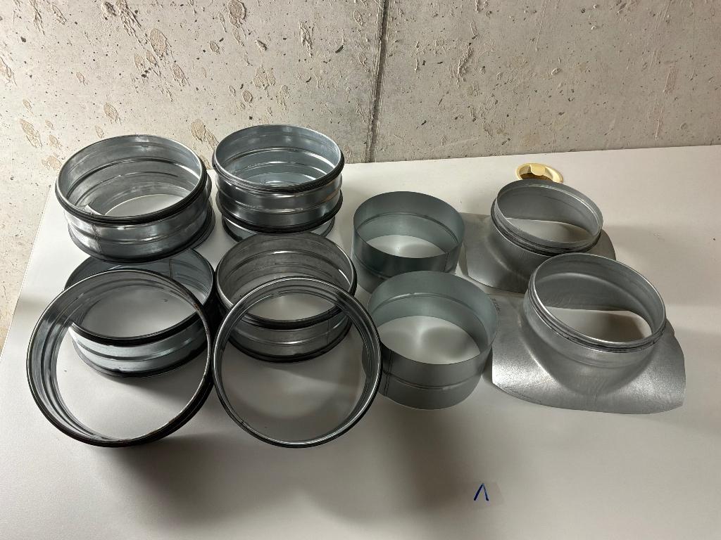 Ventilatie stukken galva 180 mm doos - 23 stukken - zelfbouw, Ophalen of Verzenden, Zo goed als nieuw, Ventilator en Afzuiger