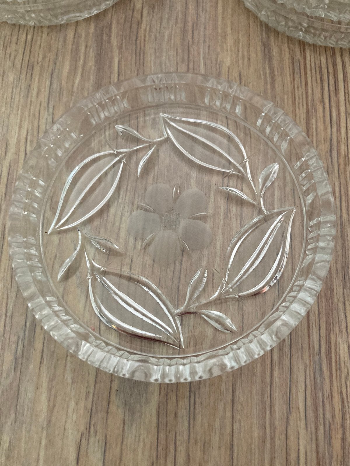 12 prachtige vintage glazen onderzetters, Antiek en Kunst, Ophalen of Verzenden