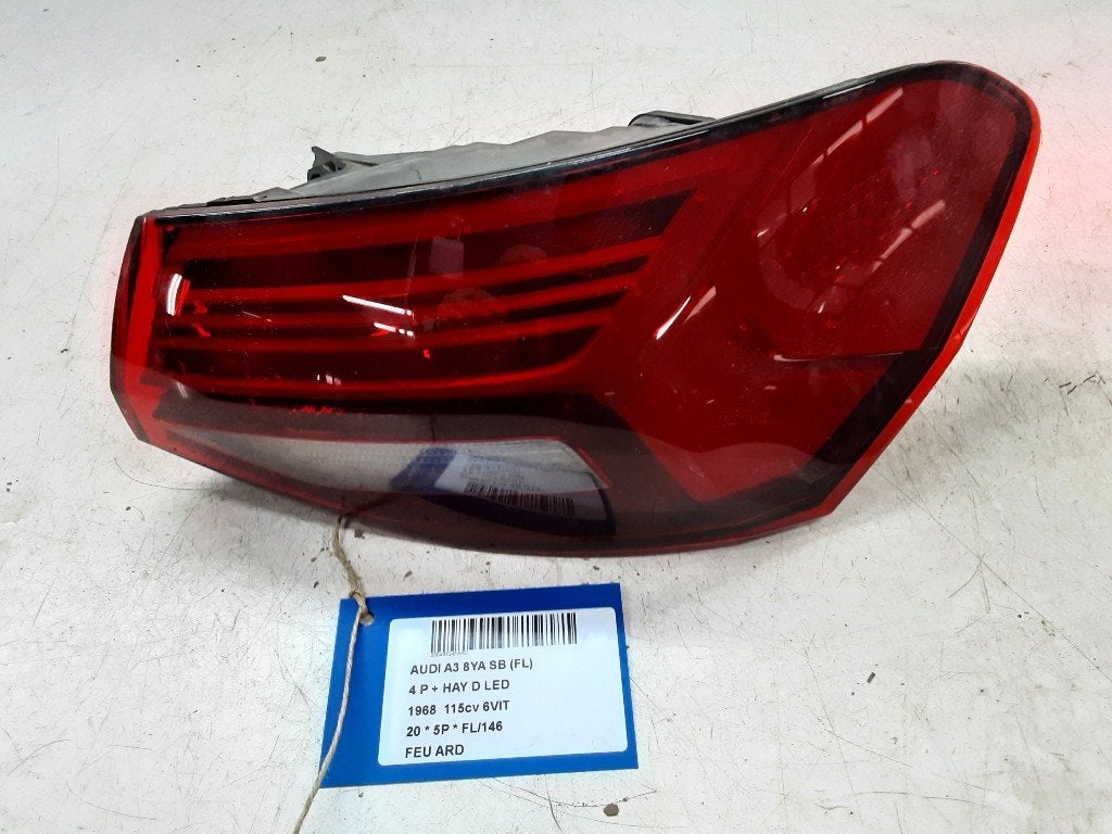 ACHTERLICHT RECHTS Audi A3 Sportback (8YA) (8Y0945070), Gebruikt, Audi