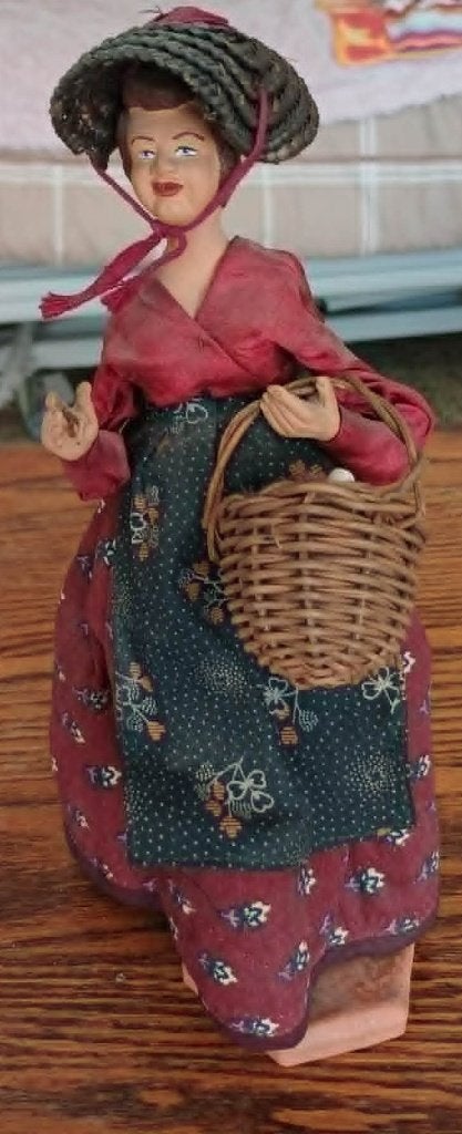 Véritable Santon de Provence habillé vintage -, Envoi, Utilisé, Humain