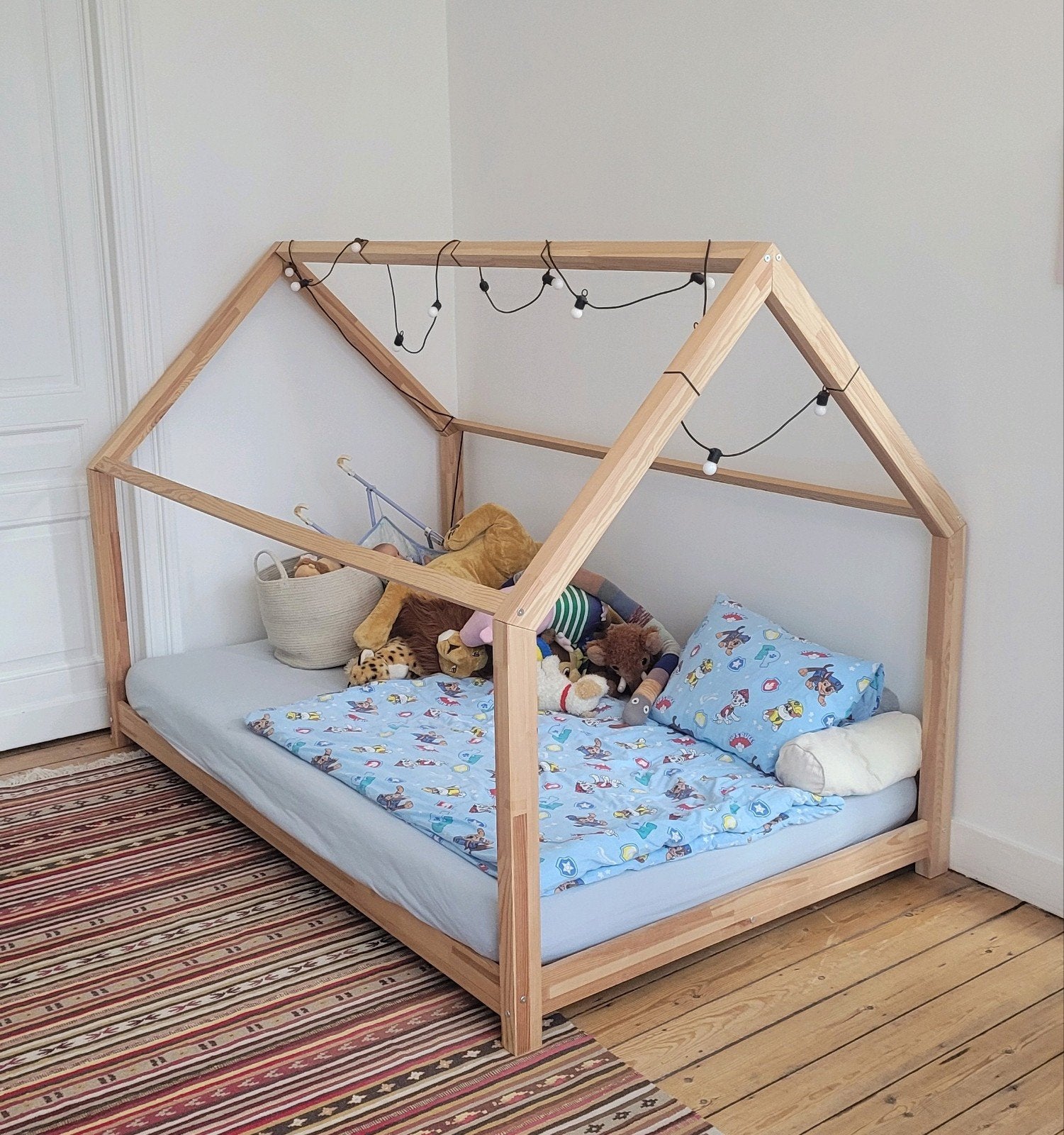 Montessori kindercabinebed, 180 cm of meer, Ophalen, Lattenbodem, 100 cm of meer