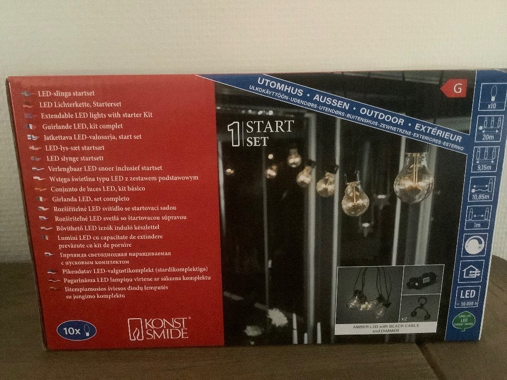 startlichtsnoer globe 10 led lampen met dimmer konstsmide, Ophalen of Verzenden, Nieuw
