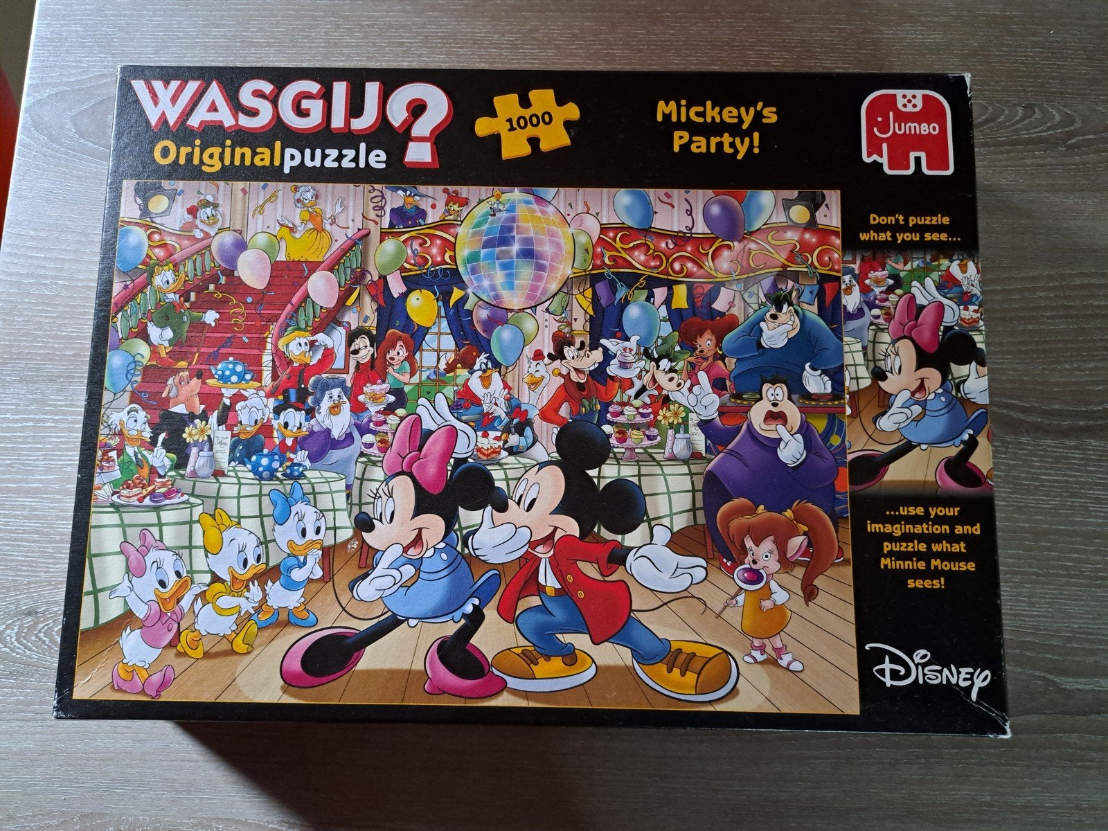 wasgij puzzel Disney 's Party ! 1000 stukjes mist 1 stukje r, Ophalen of Verzenden