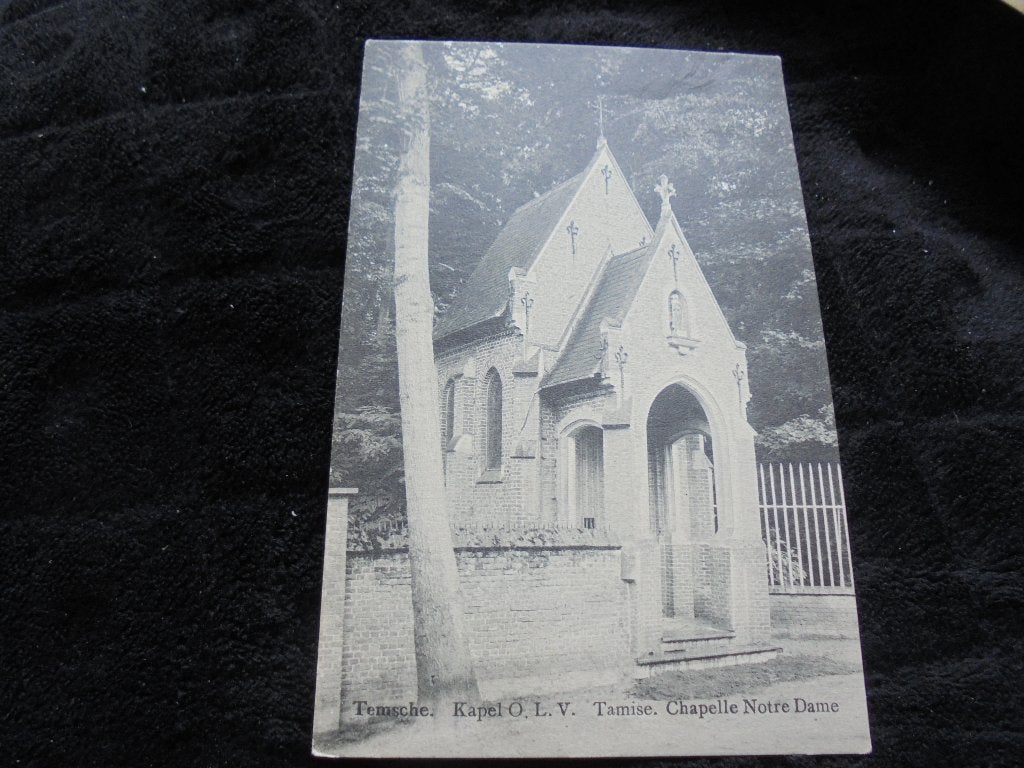 Beschreven Oude Postkaart Temsche Kapel, Envoi