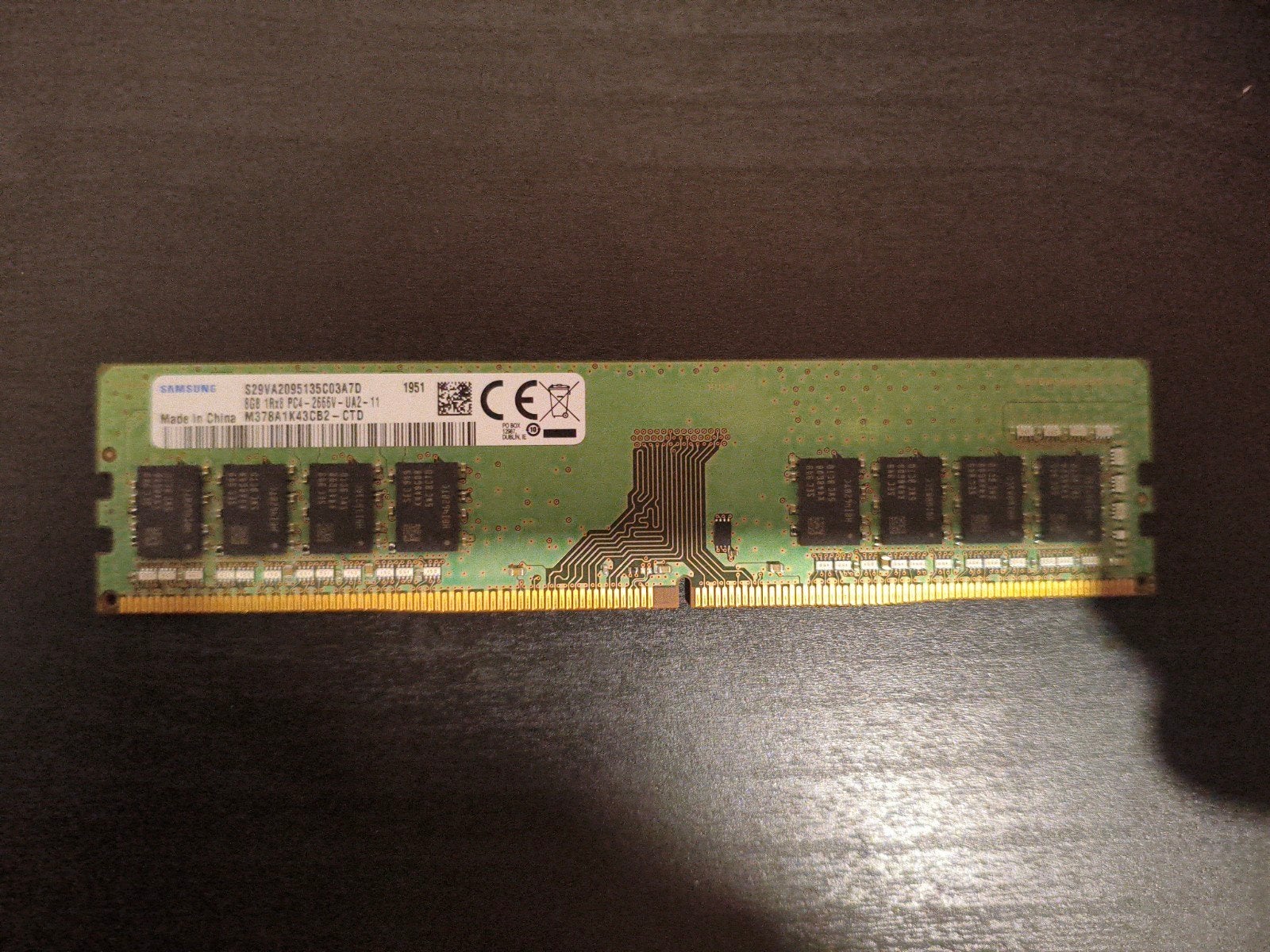 Samsung OEM DDR4 8GB 2666MHz, Informatique & Logiciels, Enlèvement ou Envoi, DDR4, Desktop