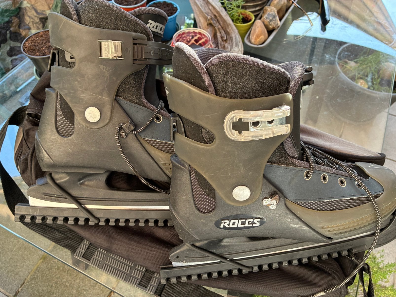Ijsschaatsen Roces met Opbergtas - Maat 44, Sport en Fitness, Schaatsen, Ophalen of Verzenden, Zo goed als nieuw
