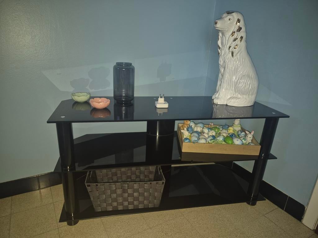 Tv tafel glas, Huis en Inrichting, Ophalen, Glas