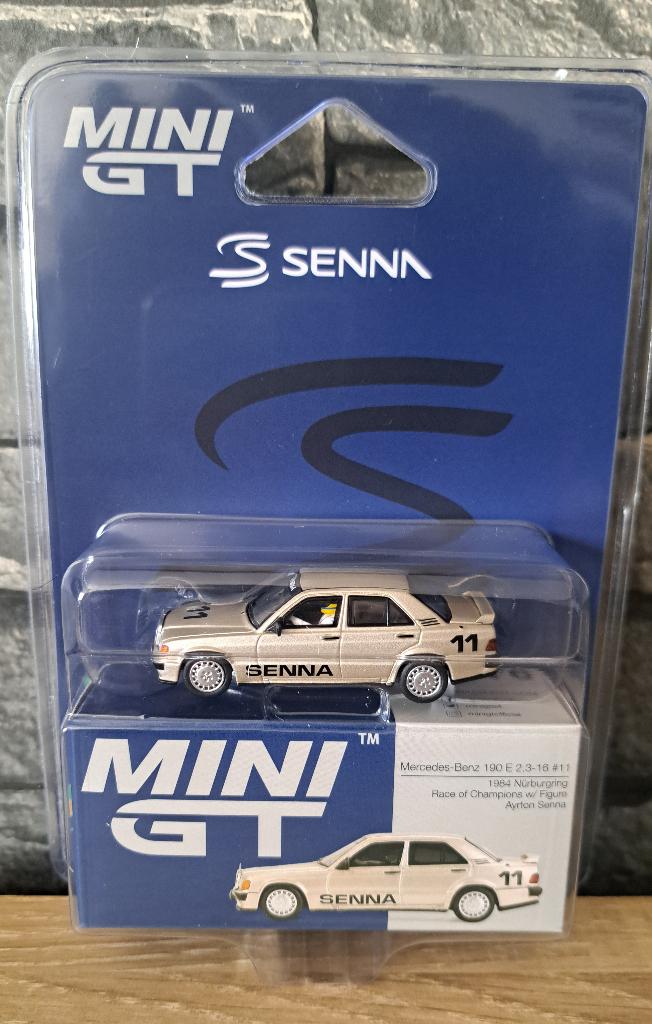 Mercedes-Benz 190E evo Ayrton Senna (blister édition), Auto, Nieuw, Ophalen of Verzenden, Mini gt