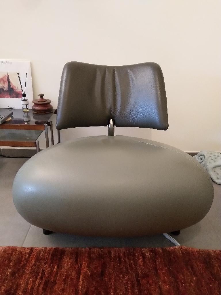 1 Leolux Pallone lederen zitje, Huis en Inrichting, Ophalen, Zo goed als nieuw, Leer, Design