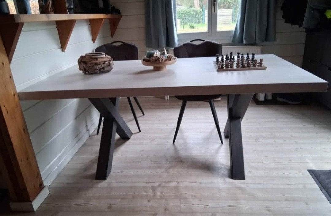 Eetkamertafel, landelijk modern, Huis en Inrichting, Ophalen