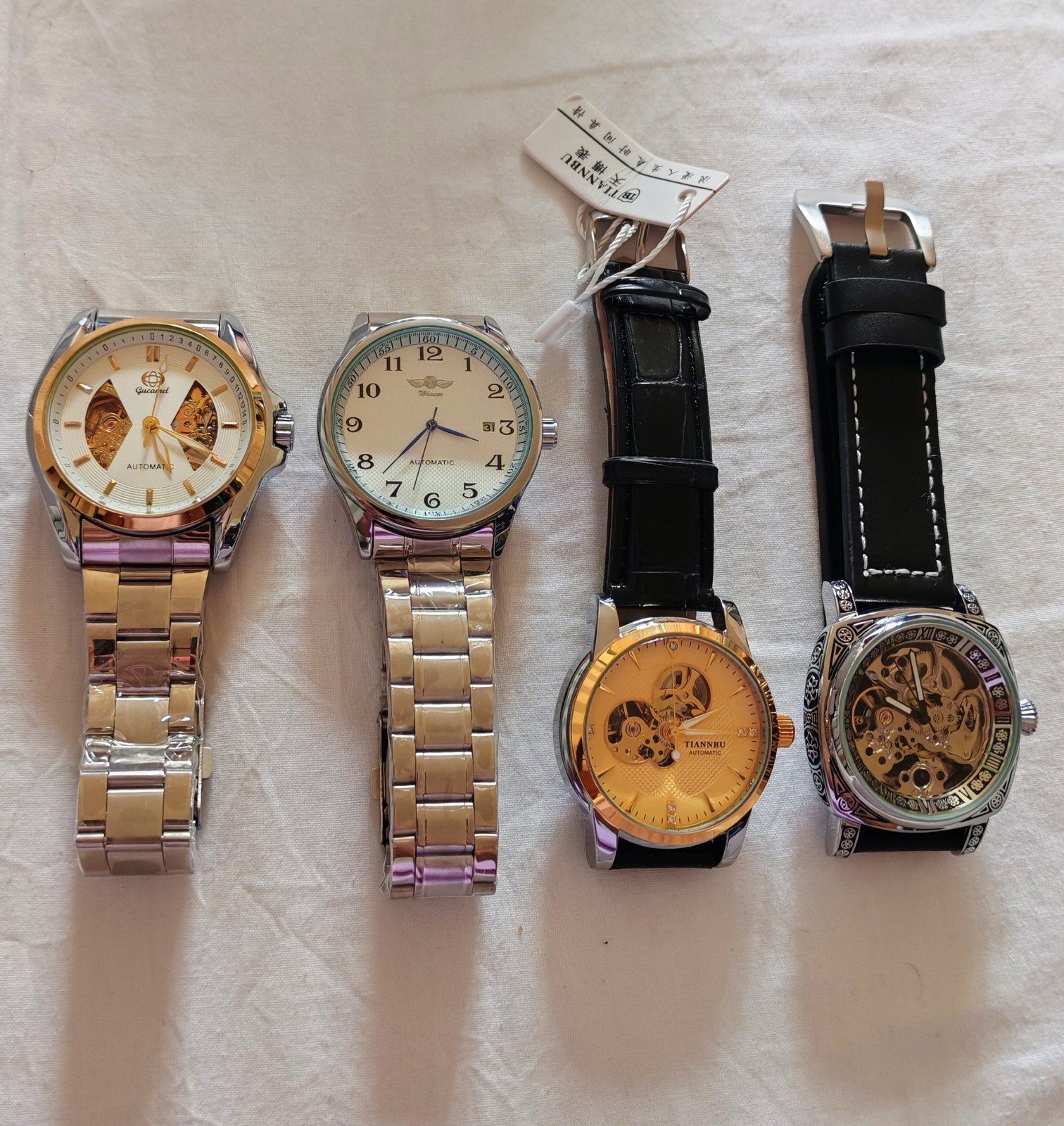 4 montres automatiques homme, Envoi, Neuf