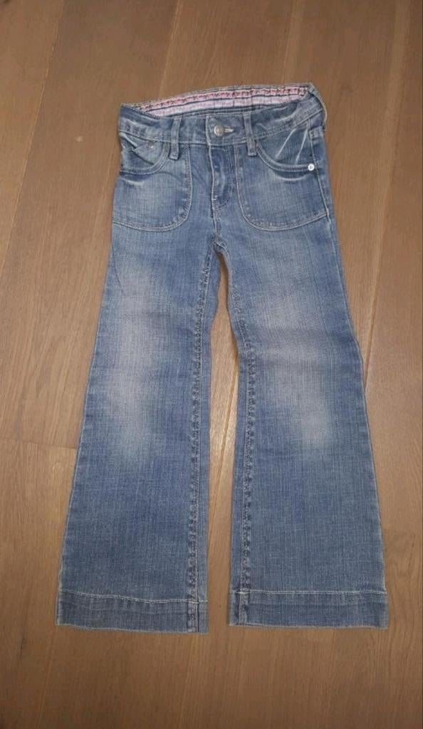 Jeansbroek / zomerbroek brede pijpen maat 122 / 128, Enfants & Bébés, Vêtements enfant | Taille 122, Pantalon, Enlèvement ou Envoi