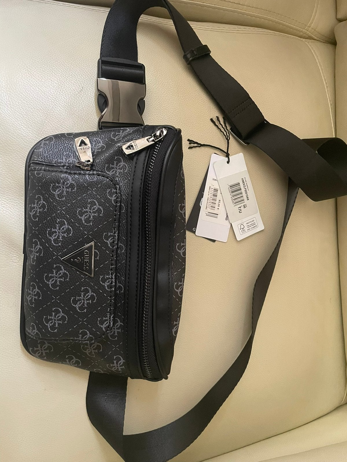 GUESS, Enlèvement ou Envoi, Neuf, Noir, Cuir
