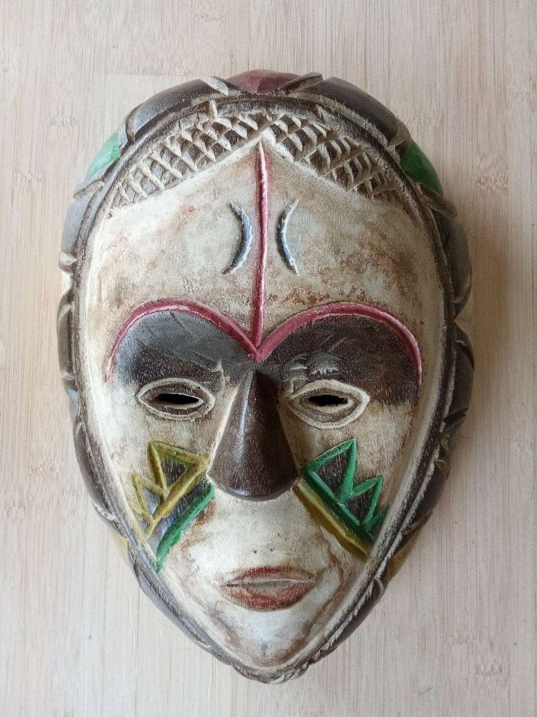 Afrikaanse maskers de Songye groep Congo - Kinshasa (17)., Antiek en Kunst, Hout, Gesneden, Afrika, Masker