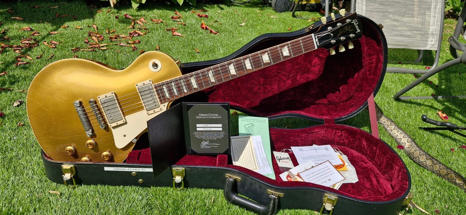 Boutique personnalisée Gibson Goldtop R7. Vieilli, Enlèvement, Gibson