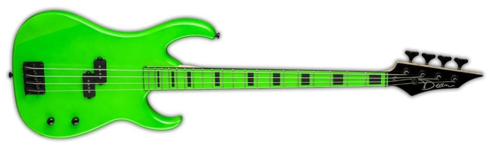 DEAN Custom Zone Bass, Nuclear Green, Ophalen of Verzenden, Gebruikt, Elektrisch