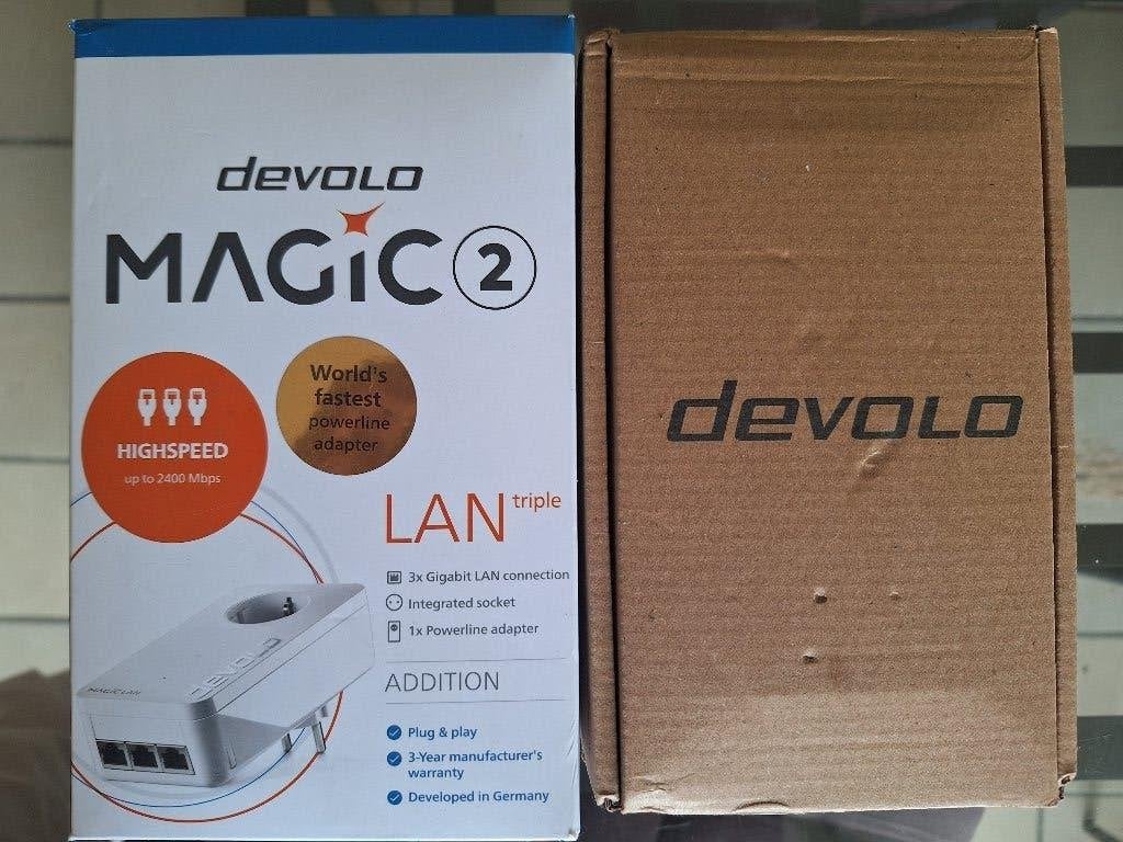 Prises CPL Devolo Lan Magic 2, Enlèvement ou Envoi, Comme neuf, Devolo