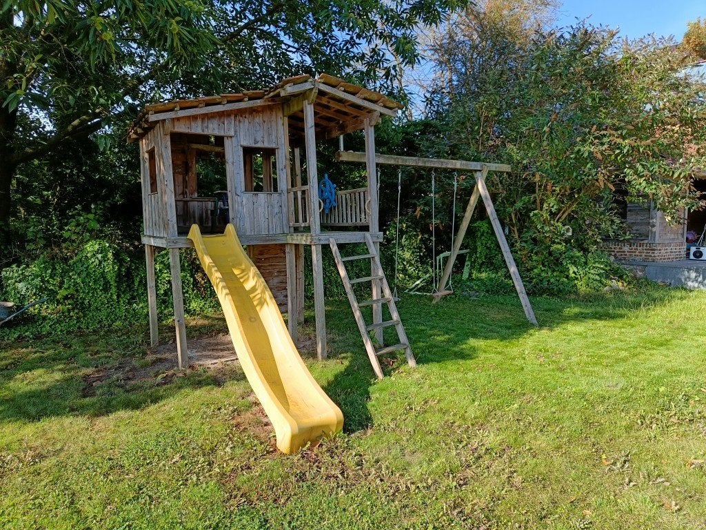 Houten buiten speelhuis, Kinderen en Baby's, Ophalen, Gebruikt, Hout